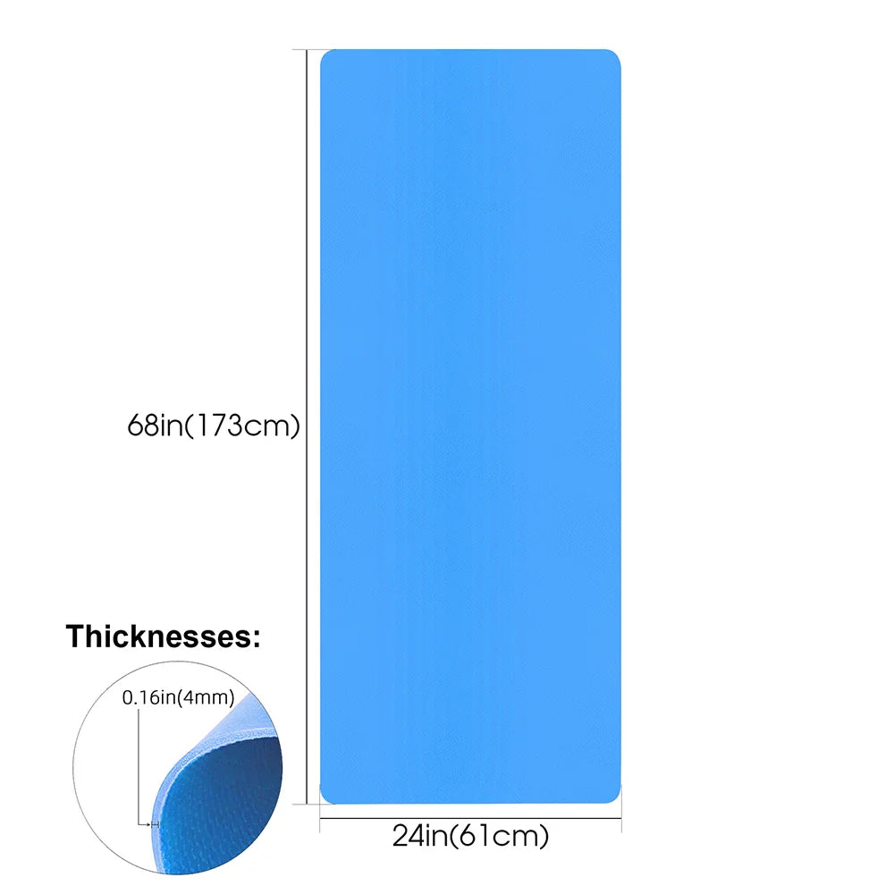 Anti-Skid EVA Yoga Mat for Fitness & Pilates (4mm)
