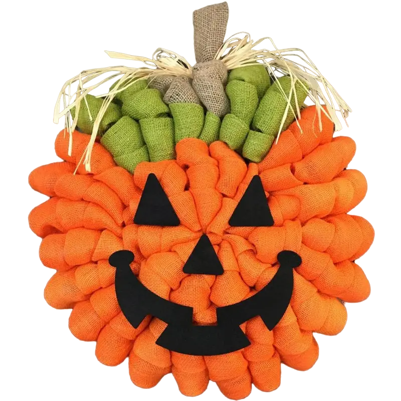 Haunted Harvest: A Pumpkin Patch Wreath