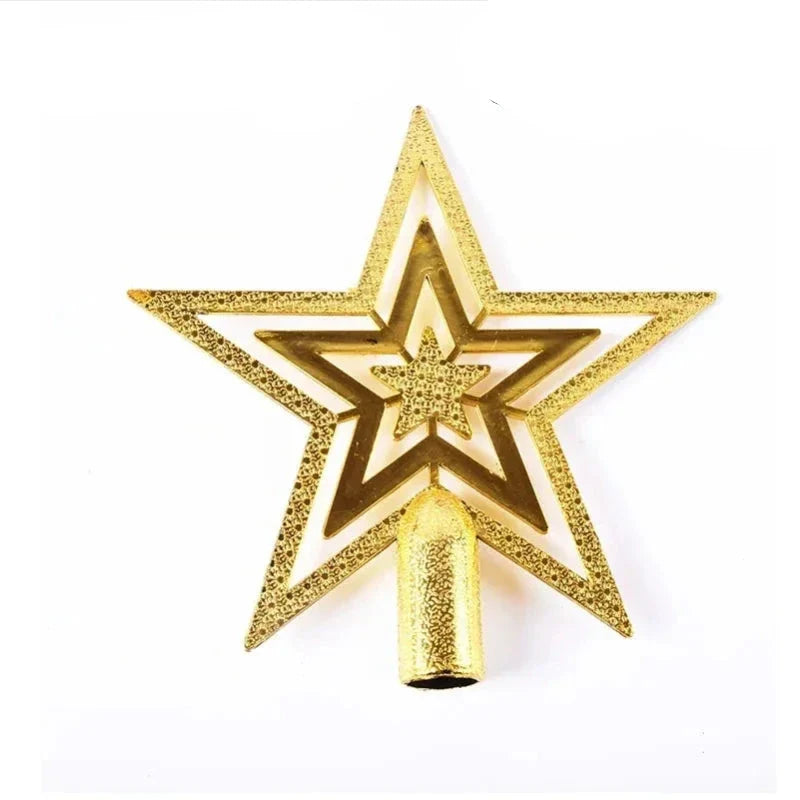 50PCS Christmas Tree Plating Tree Top Star Decoration