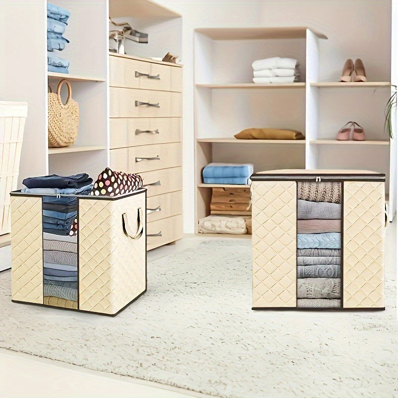 Large Foldable Storage Bins with Handles (3-Pack)