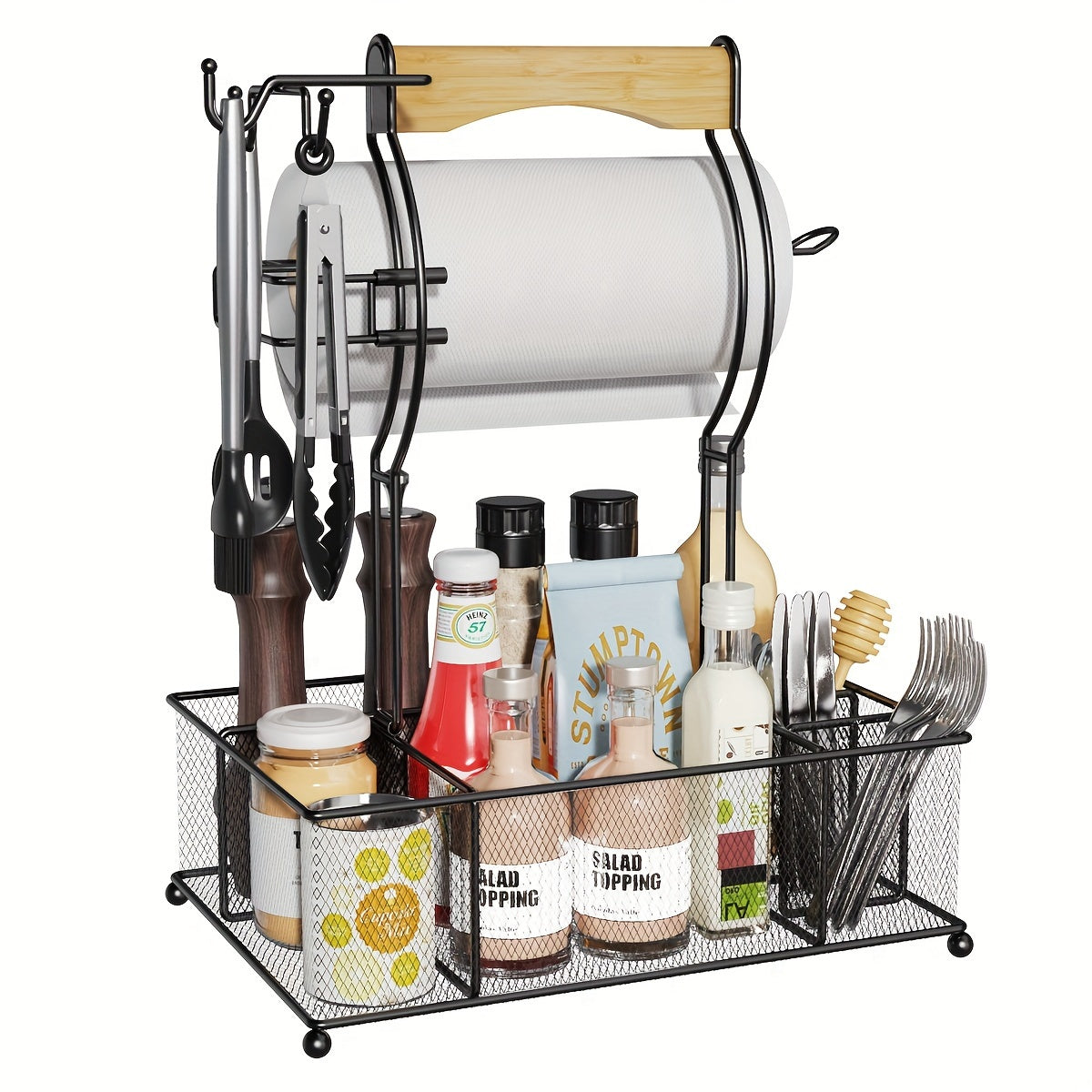 Ultimate Grill Caddy Organizer Condiment Holder