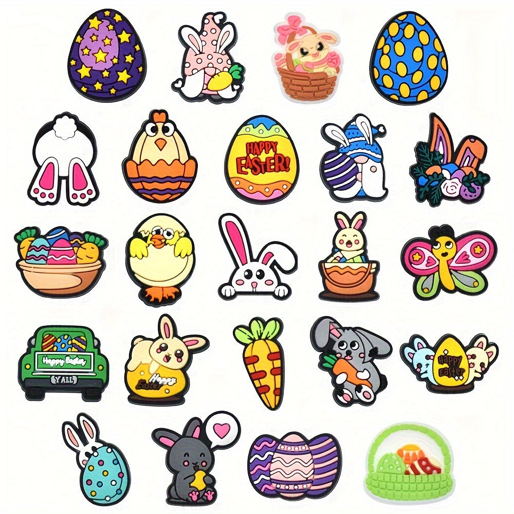 Easter Bunny Shoe Charms Set (23pcs)