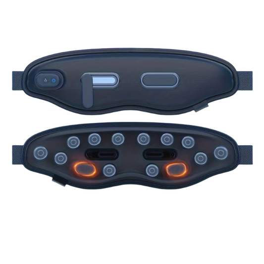 12-Point Eye Massager with Hot Compress & Visual Window(Blue)