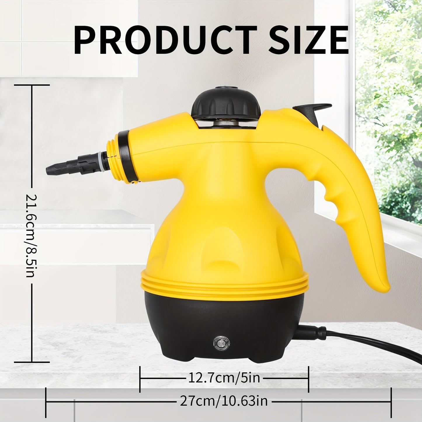 Handheld Steam Cleaner with 1000W 9 Accessories