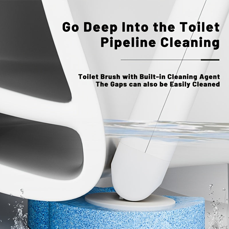 Toilet Brush Set with 12 Refill Heads