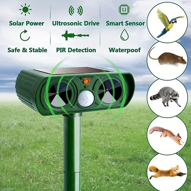 Emerald Solar Ultrasonic Animal Repellent