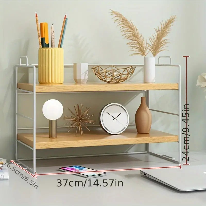 Desktop Shelf Organizer with Multi-layer Design