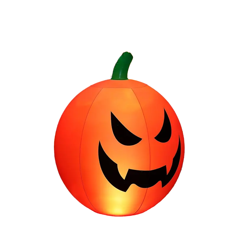 Remote Glow: Illuminated Inflatable Pumpkin