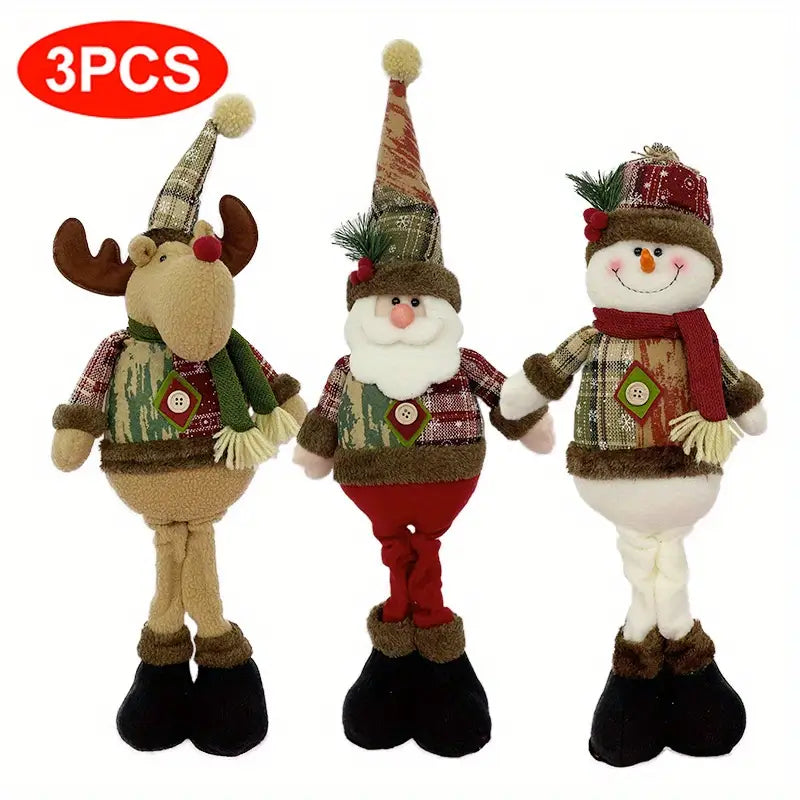 Enhance Your Festive Decor with 3pcs Christmas Dolls Tree Decor