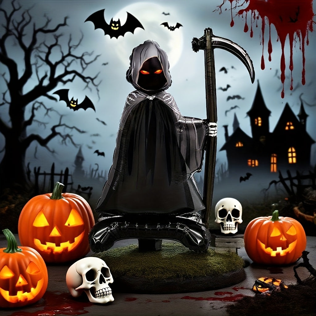 Death God Scythe Balloon Halloween Decoration