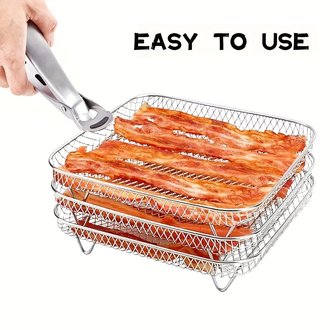 3-Tier Stainless Steel Air Fryer Rack Set