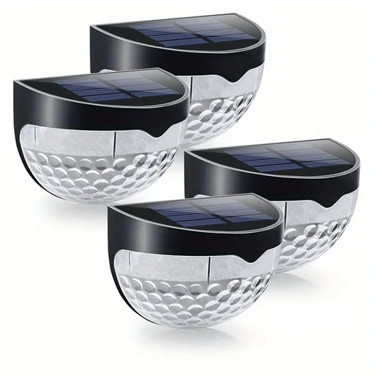Illuminate Your Holidays: 4-Pack Solar Fence Lights for Festive Deck Decoration