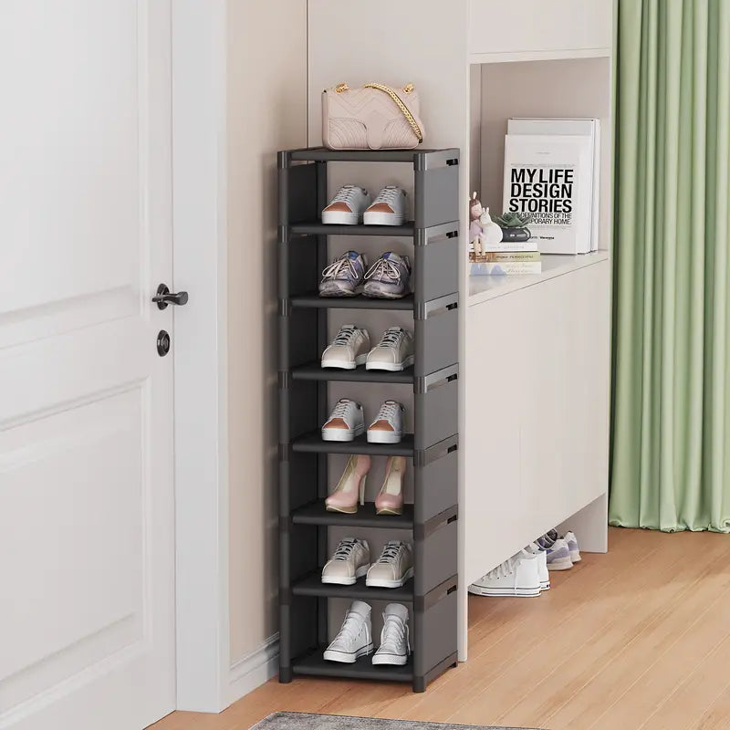 Step up your shoe storage with this space-saving tall rack
