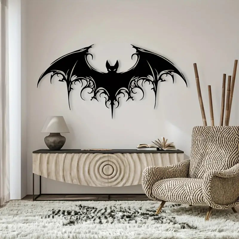 Victorian Gothic - Giant Majestic Bat Metal Wall Art