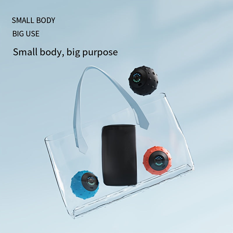 Portable USB Rechargeable Massage Ball – 5-Speed(Blue)