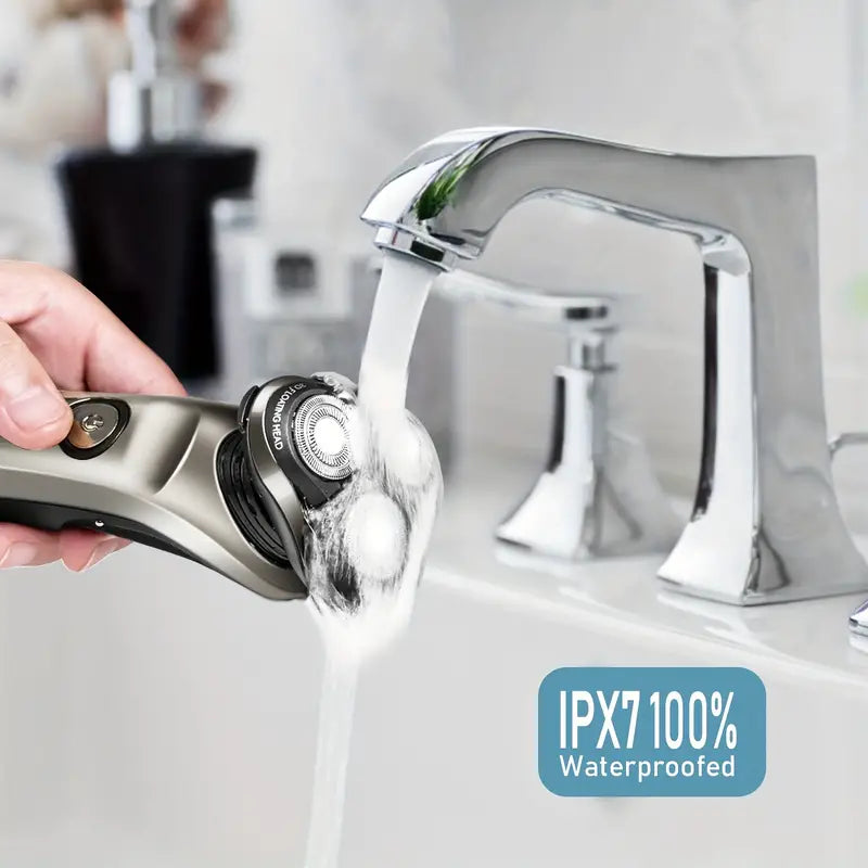 Advanced Electric Shaver for Men with Clean Charge Station