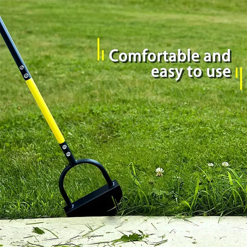 Full Steel Stand Up Garden Edger: Efficient Lawn Trimming with T Grip
