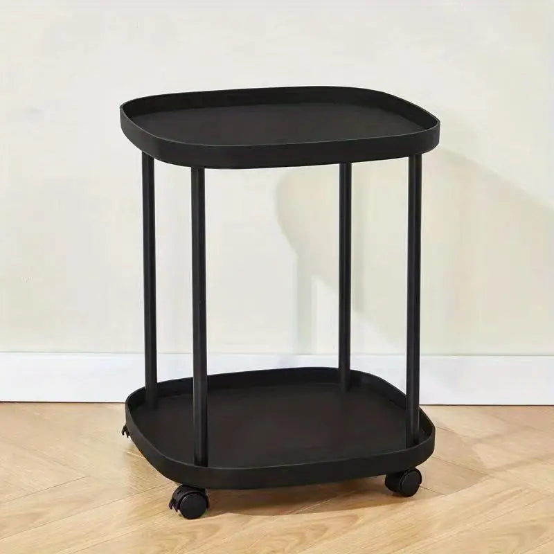 Effortlessly roll your mobile end table to the perfect spot for convenience