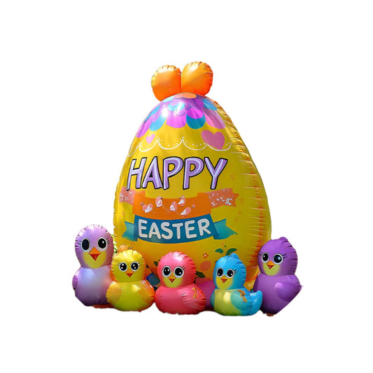 Vintage Giant Inflatable Easter Egg Festive Decor