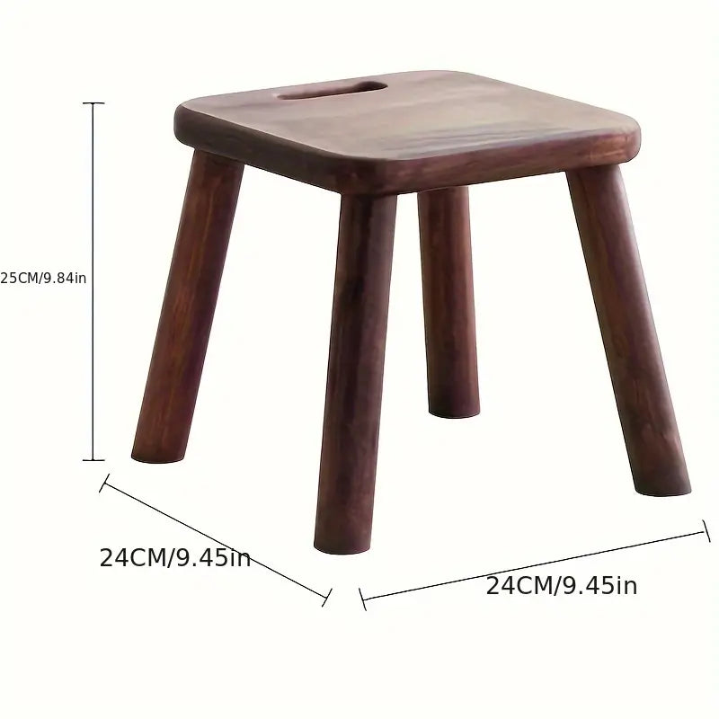 Handcrafted Walnut Photography Stool - Charming Creative Posing Prop