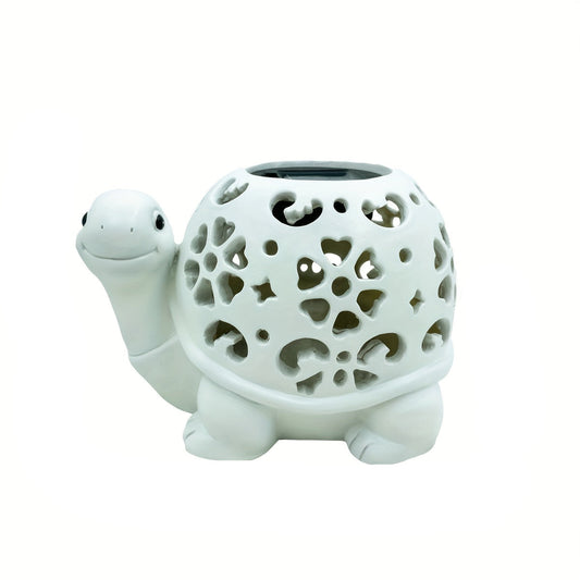 Solar Powered Turtle Light Resin Statue