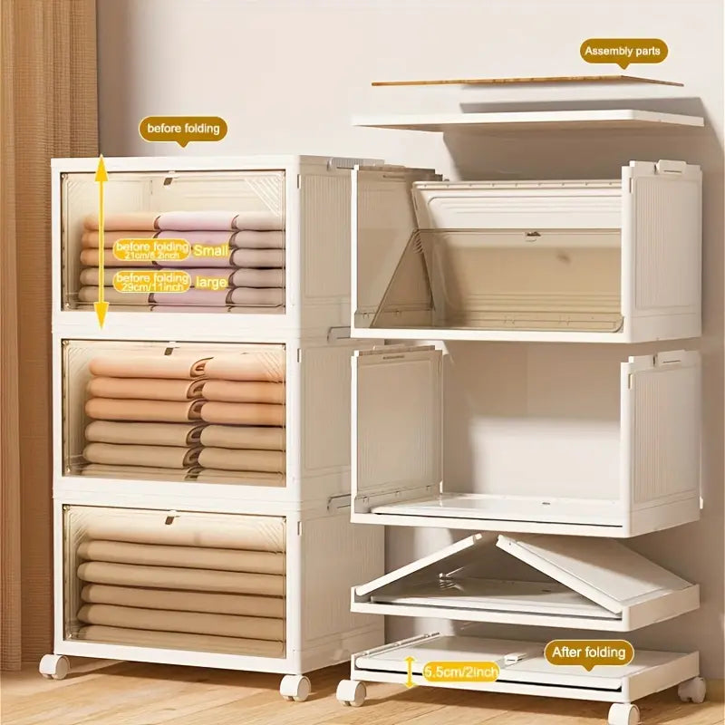 Unfold the future of storage: our durable folding plastic box