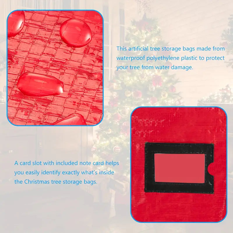 Supreme Storage: Deluxe Christmas Tree Bag with Reinforced Handles & Dual Zippers