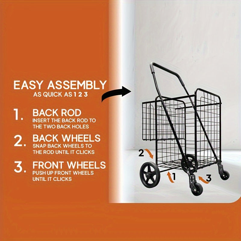 Heavy Duty Utility Shopping Cart