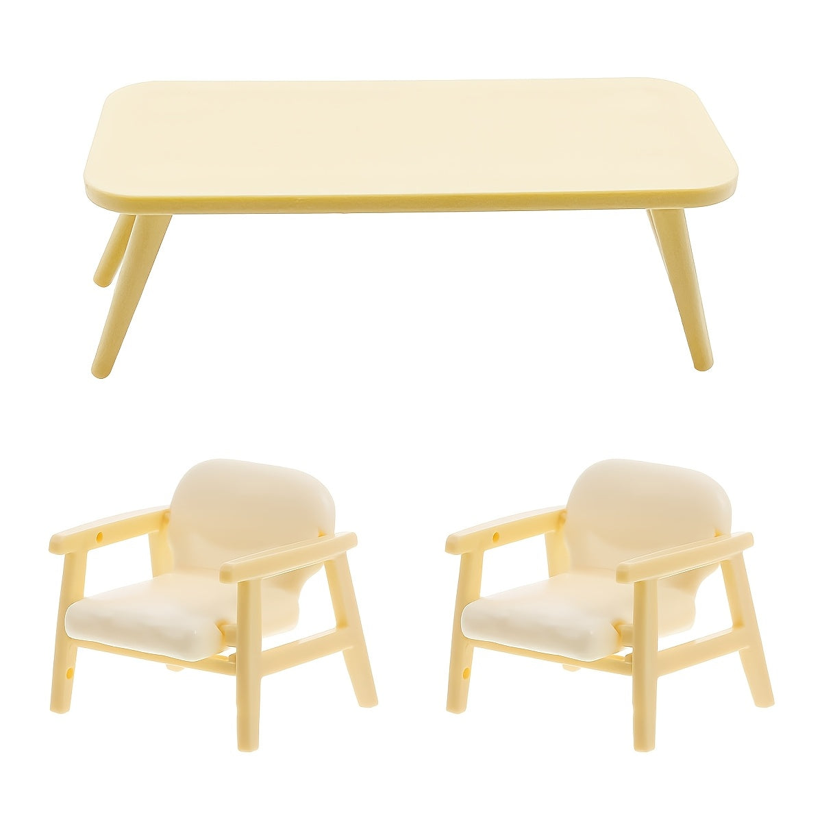 Mini Table and Chair Set for Miniature Décor (3 pcs)