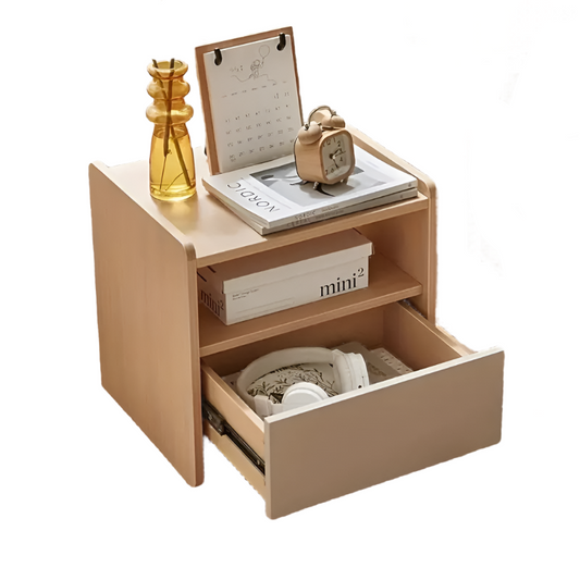 Hardwood Bedside Table - Wood-Based Panel