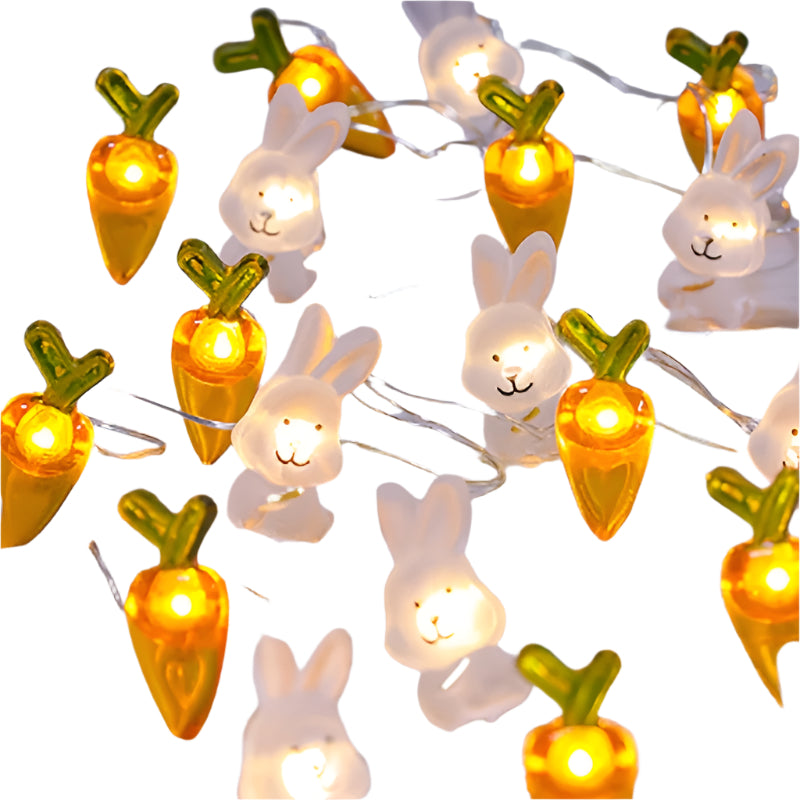 LED Copper Wire Rabbit Carrot Light String