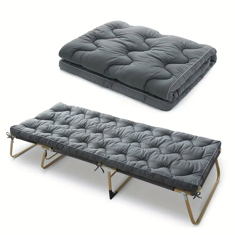 Thickened Single Mattress Topper - Portable Roll Up & Foldable Pad for Camping