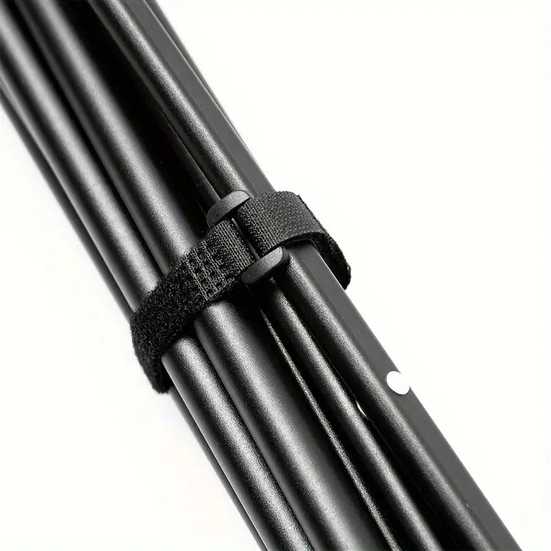 Portable Aluminum Alloy Folding Table for Outdoor Camping - Black