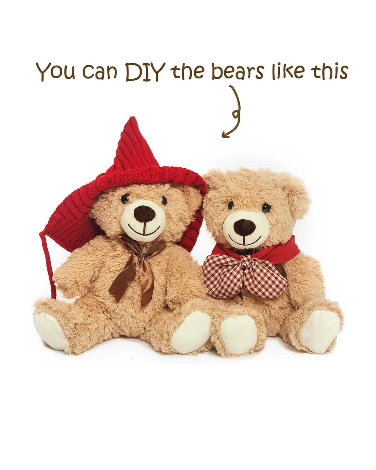 5pcs Valentines Plush Bears Stuffed Animals