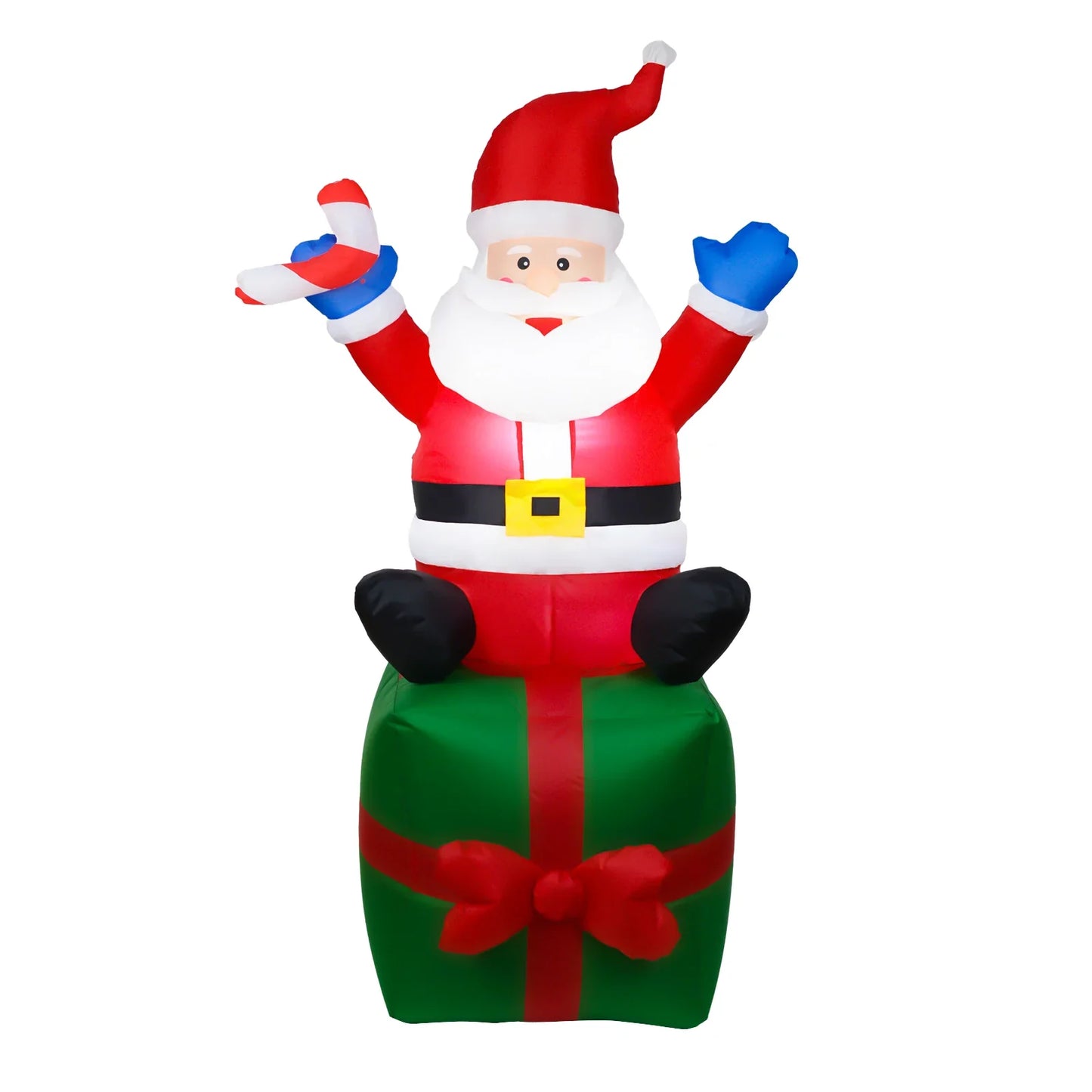 Lighted Inflatable Santa Claus with LED Lights
