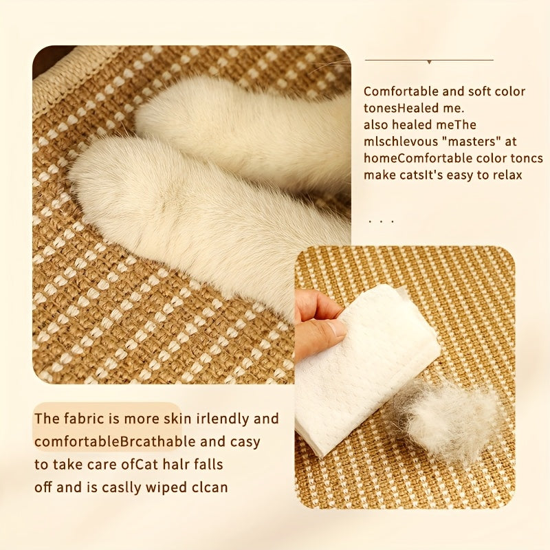 Cat Scratcher Hammock Linen Lounge Chair