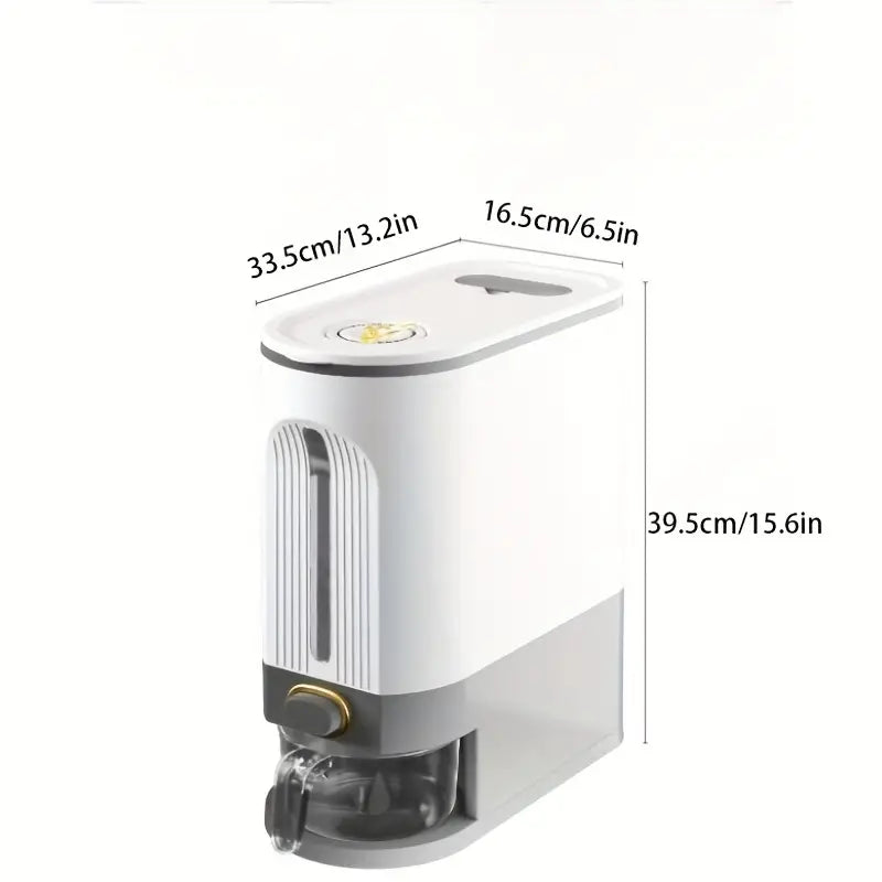 22lbs Rice Bucket with Measuring Cup - Cereal Storage Container(Large)