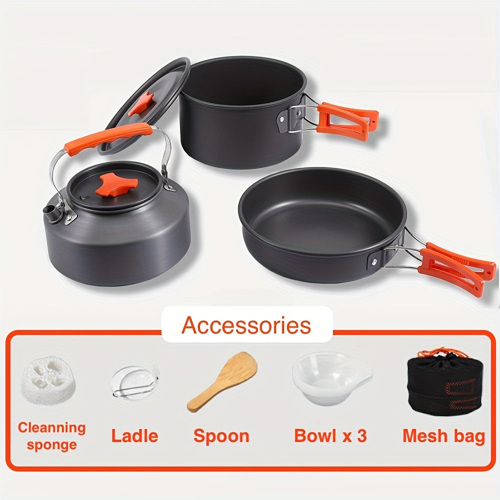 Ultra-Light Aluminum Camping Cookware Set