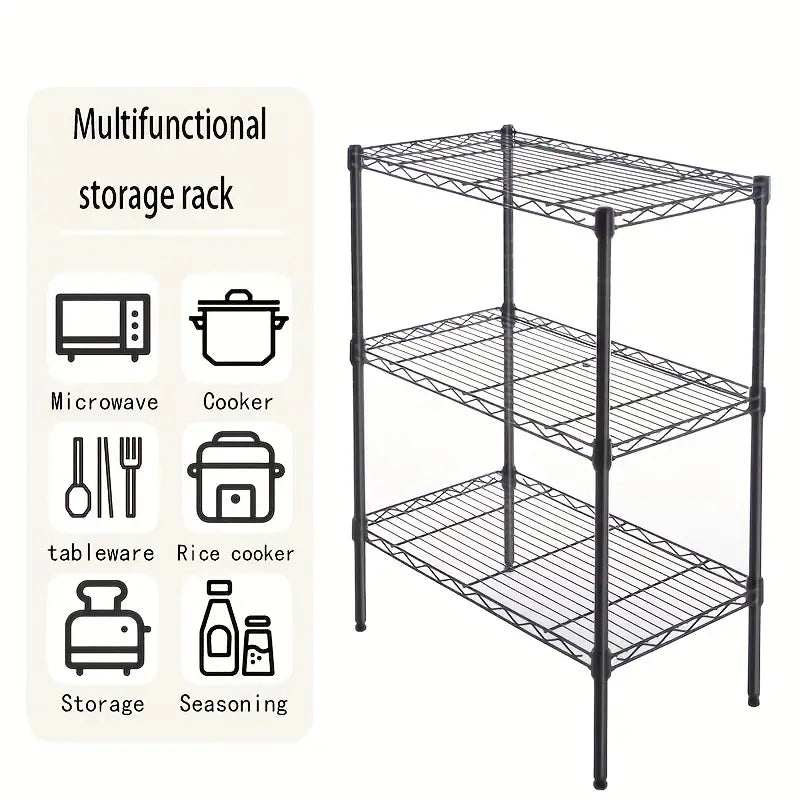 Heavy-Duty Metal Kitchen Storage Rack