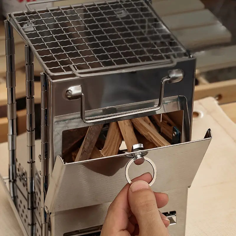 Unleash the Flavor of the Outdoors with Our Folding Wood Stove