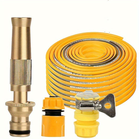 Expandable Zinc Alloy Garden Hose with Spray Gun