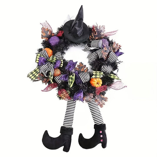 Spooky Witch Halloween Wreath Wall and Door Decor