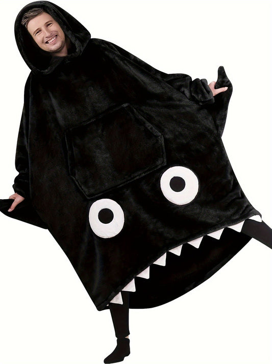 Shark Hooded Blanket Robe for Men