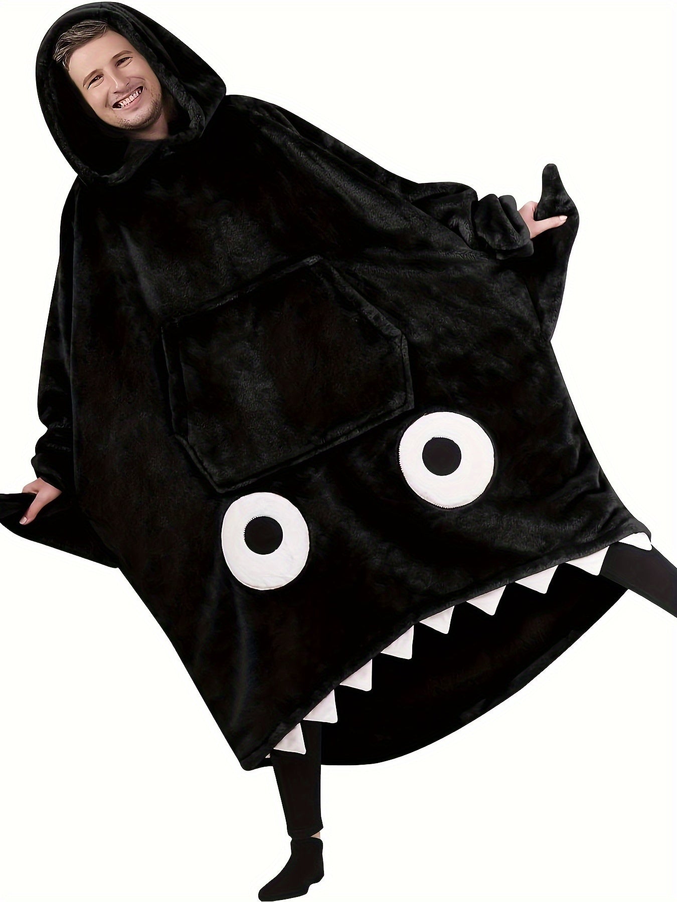 Shark Hooded Blanket Robe for Men