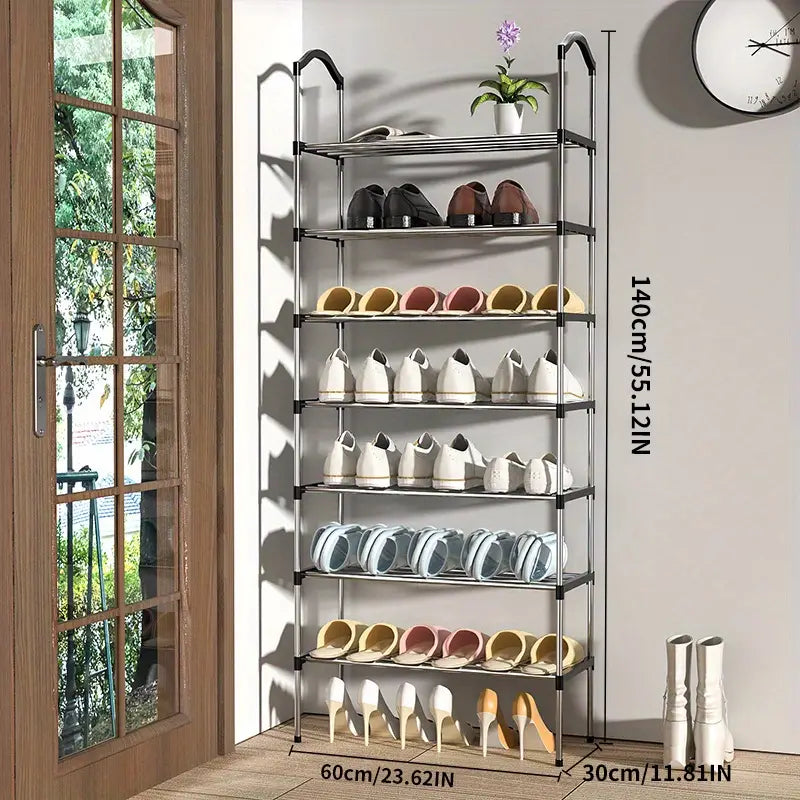 Organize your shoe collection with this multi-layer shoe rack