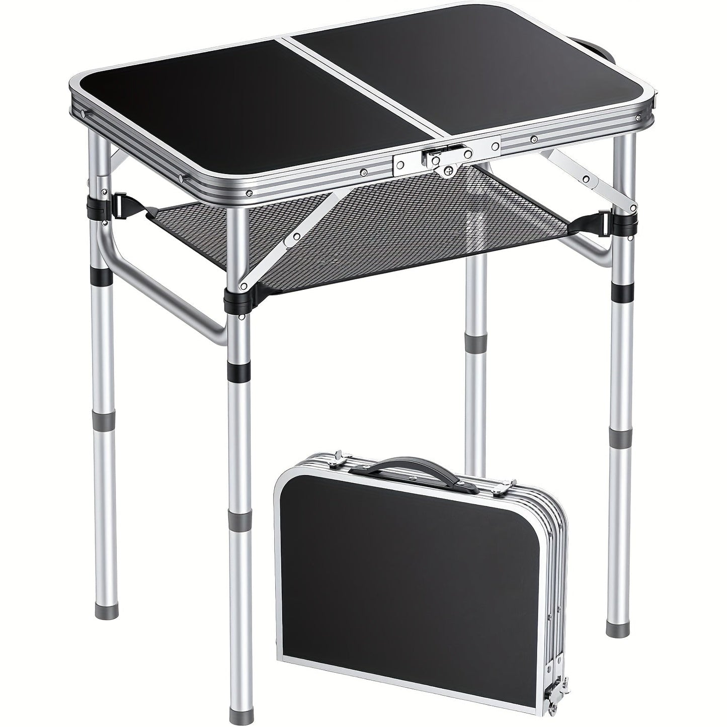 Folding Camping Table Adjustable Height