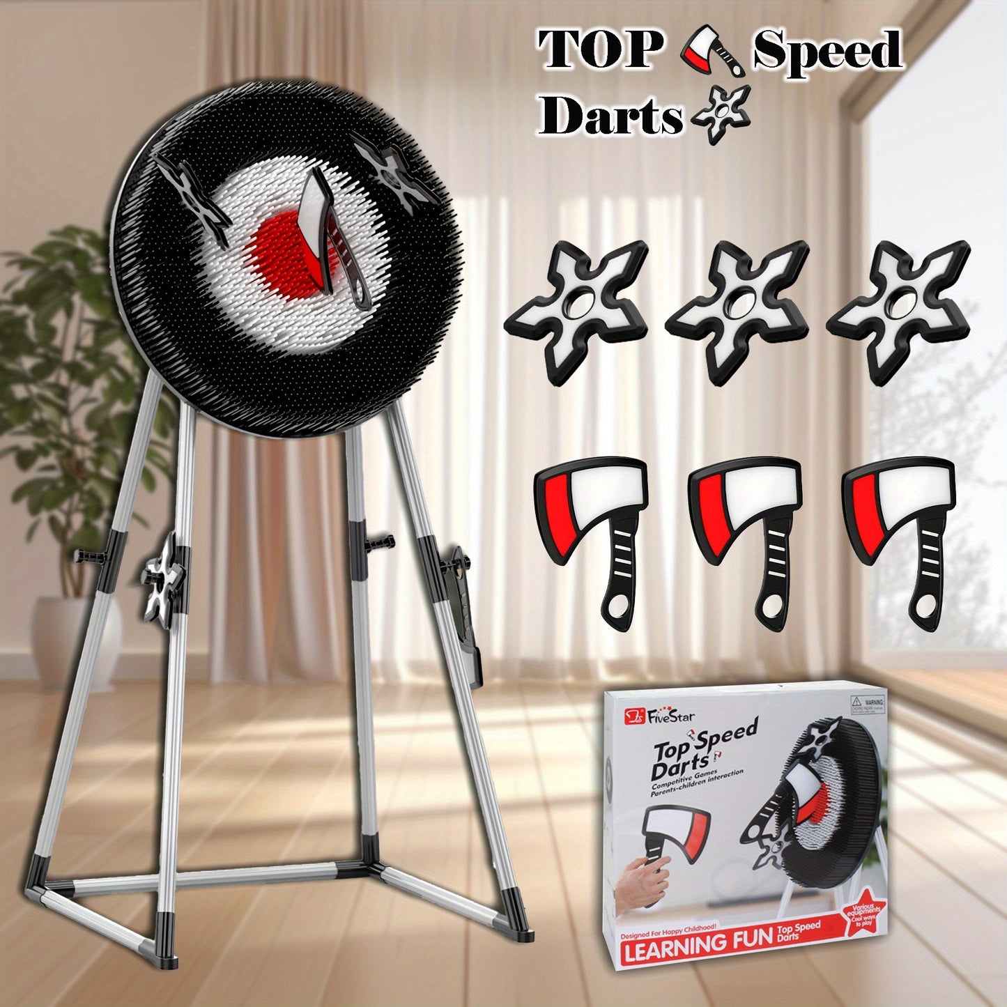 Dart Board Toy Set Indoor Outdoor for Kids