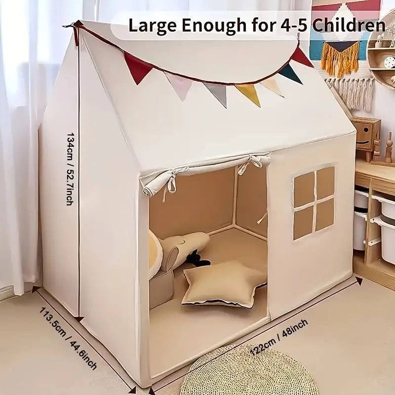 Little Dove Toys Starlight Play Tent with Mat - Large Indoor and Outdoor Playhouse for Kids