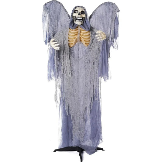 Life Size Grim Reaper Animatronic Halloween Decoration