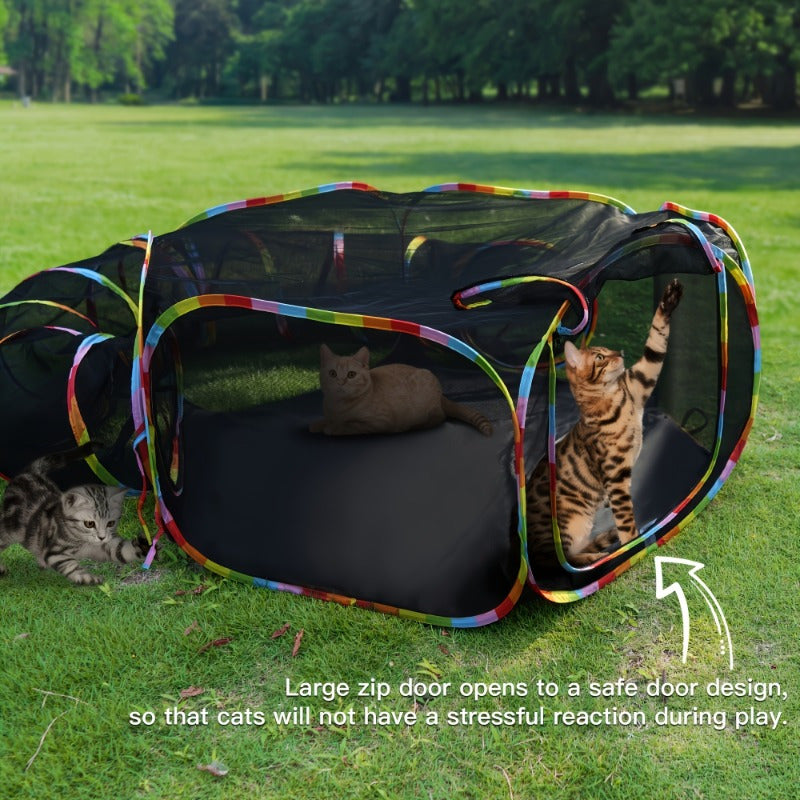 Tunnel Tent Playpen for Cats & Small Pets